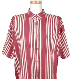 Vintage Maier Herren Hemd, rot - Gr. XL - Bild 3