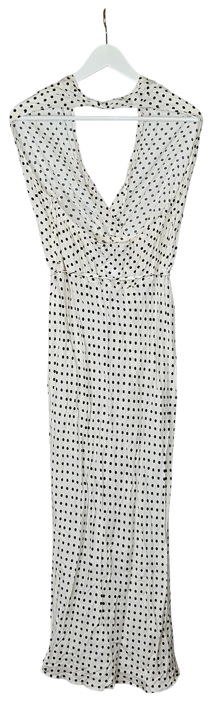 ZARA Damen Maxikleid, weiß/schwarz - Gr. L  – Bild 2