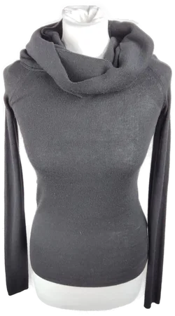 Zara Damenpullover S/36 in Dunkelgrau | Casual-Klassiker – Vorschau 1