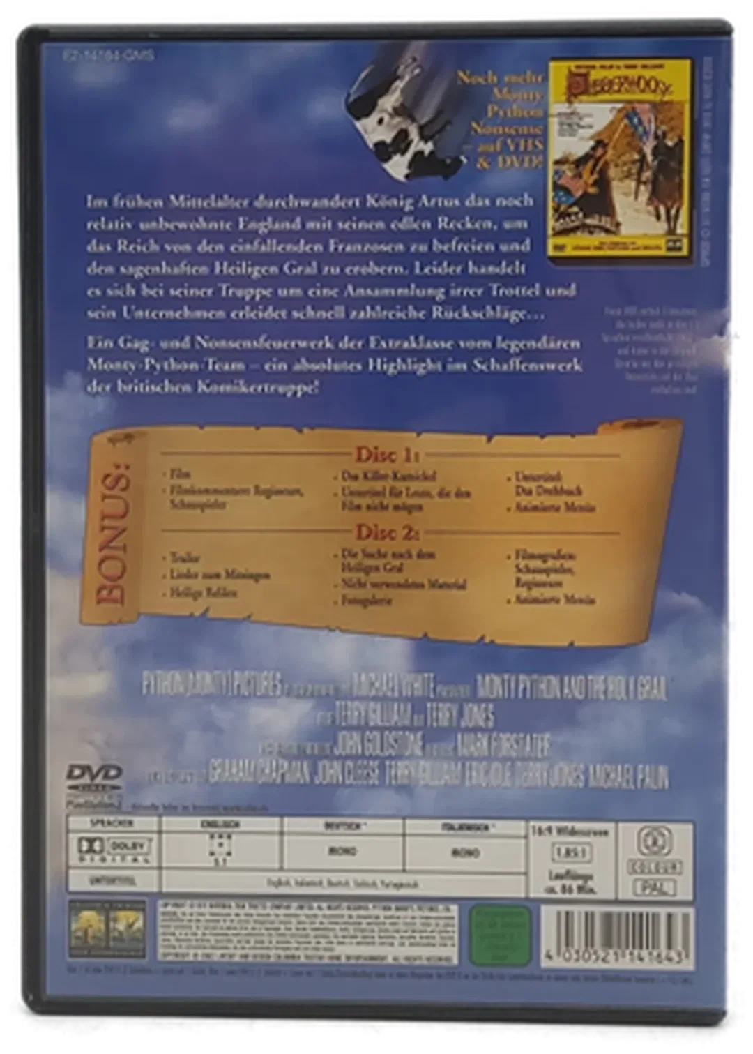 DVD 2 Discs "Monty Phyton: Die Ritter der Kokosnuss" mit John Cleese und Michael Palin – Bild 2