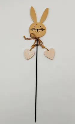 Gartenstecker Hase Holz | Frühlingsgruß - Bild 1