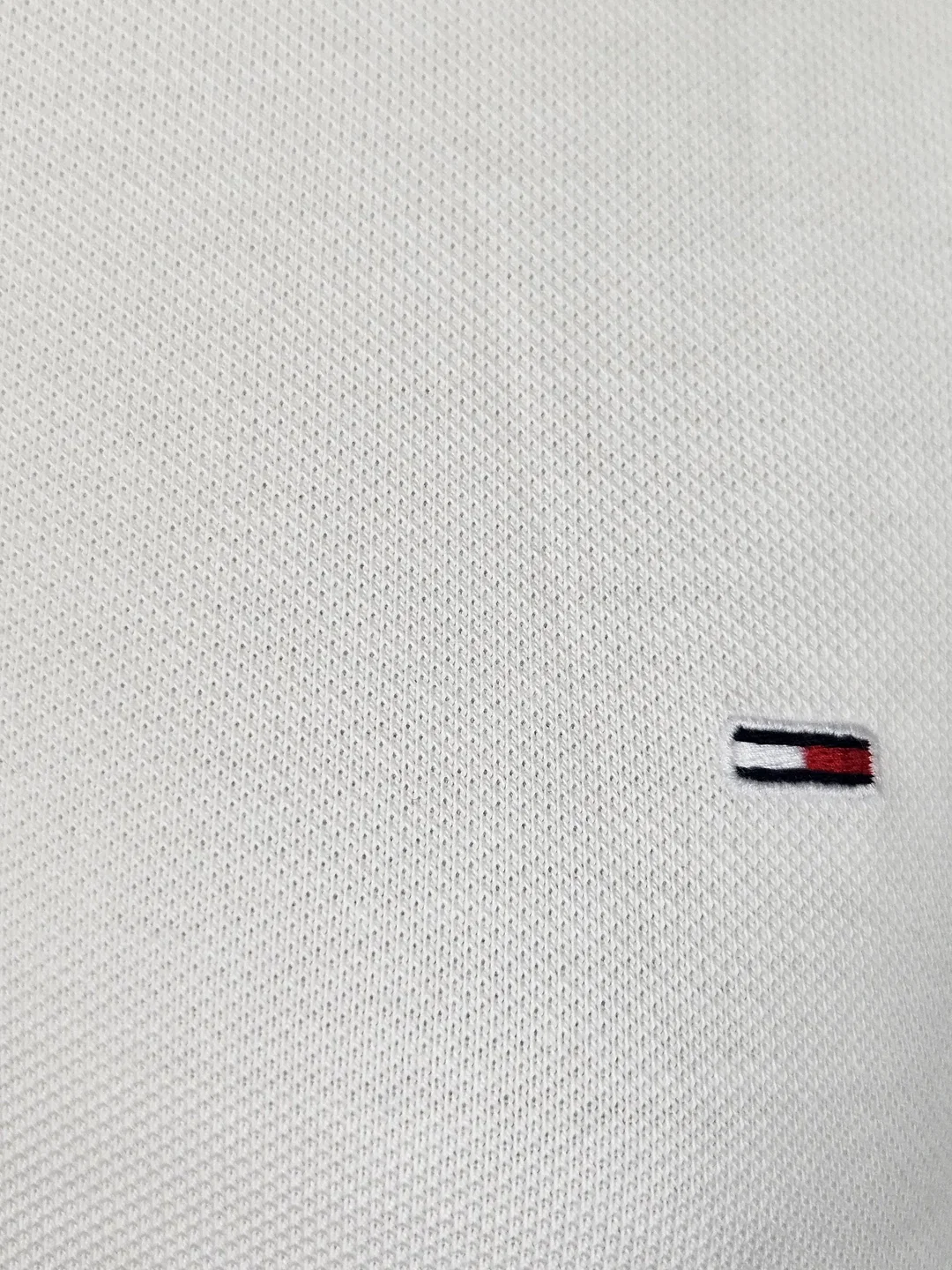 TOMMY JEANS Damen Poloshirt, weiß - Gr. L  – Bild 5
