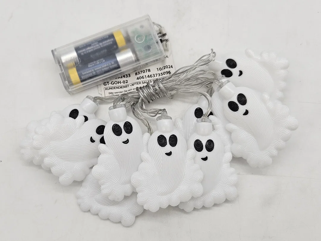 LED-Dekolichterketten für Halloween Set #4 (Geister, Fledermäuse, Kürbisse und Spinnen) – Bild 4