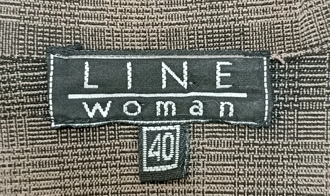 Line Woman Damen Minikleid braun kariert Gr. L – Bild 3
