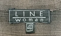 Line Woman Damen Minikleid braun kariert Gr. L - Bild 3