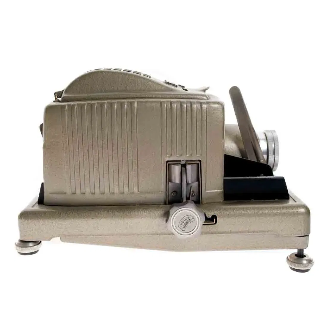 Vintage Braun Paximat Electric Diaprojektor mit 1:2,8/85 Stable Proj.-Kata - Bild 1