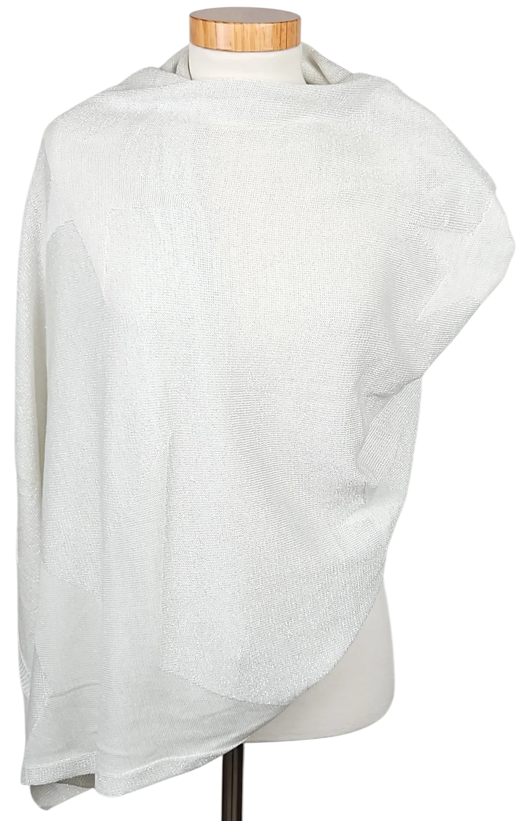 BONITA Damen Schal  - weiß/silber – Bild 3