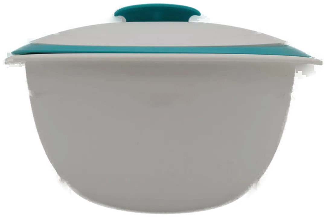 Tupperware Thermo Servierschüssel weiß/türkis 3teilig,  4.3 Liter, 2.5 Liter - Bild 4