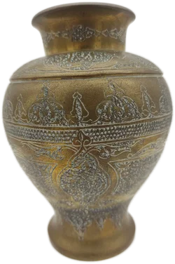 Islamische Arabische Kalligraphie Messingvase | Handgravierter Orientalische Charme – Vorschau 5