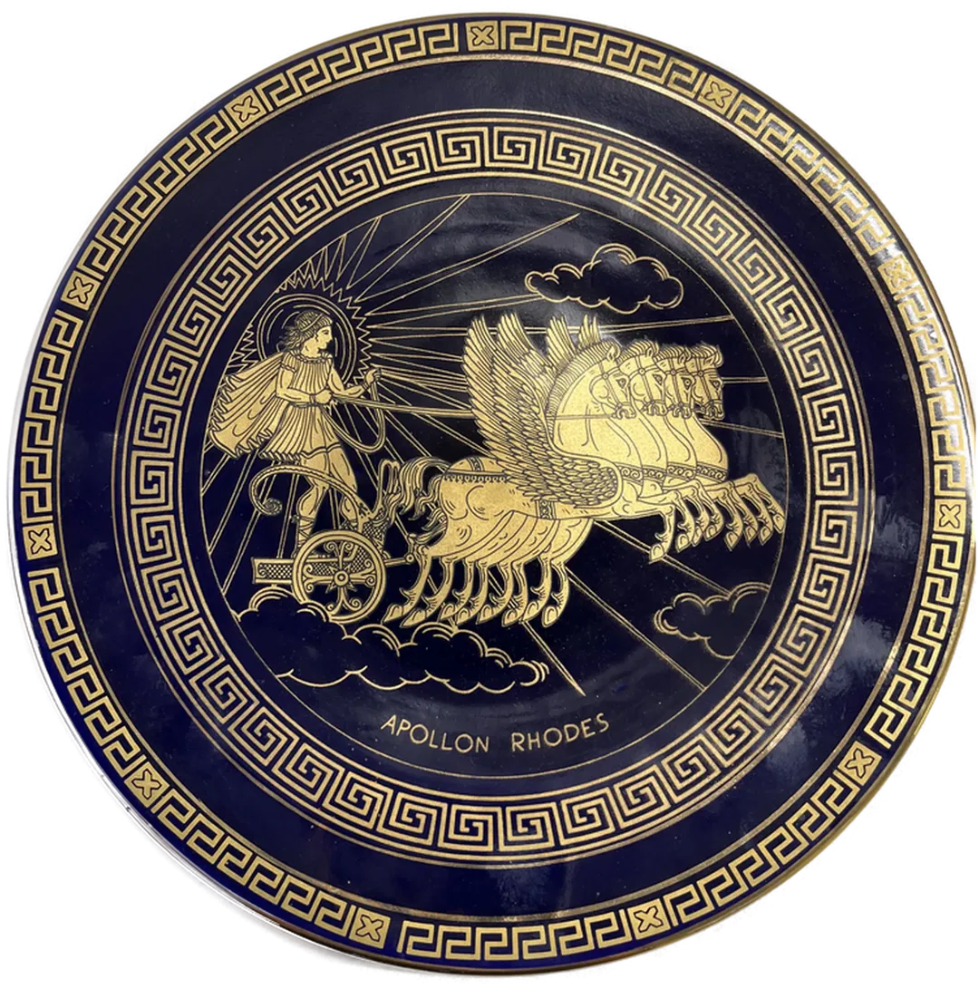 Antiker Wandteller Appolon Rhodos 33,5cm - Deko & Rarität 1983 - Bild 1