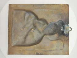 Antik Ikone Mutter Gottes, Bronze Guss, 25 X 21 cm - Bild 2