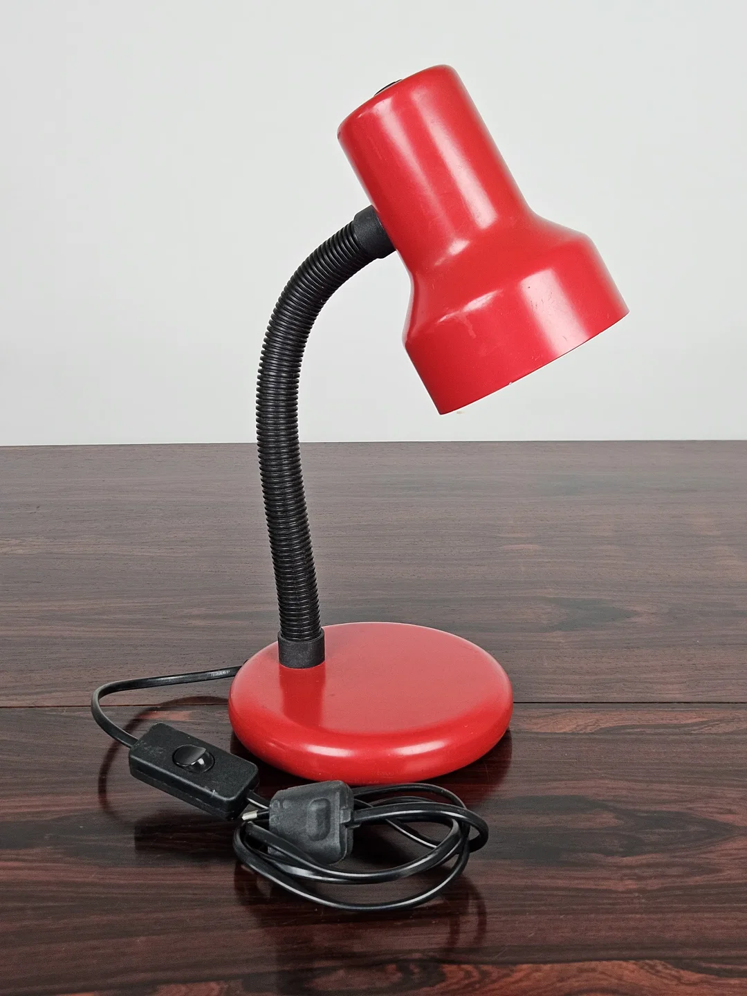 Vintage Tischlampe, rot - Höhe ca. 36 cm  - Bild 4
