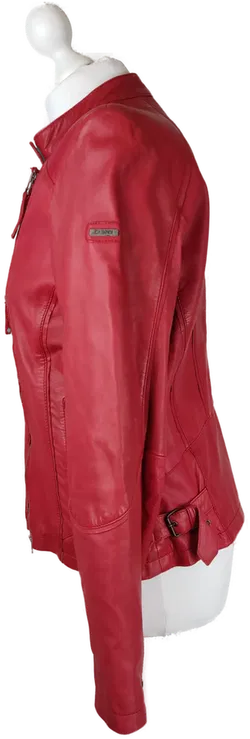 Damen-Lederjacke Cabrini Rot | Vintage-Charme - Bild 5