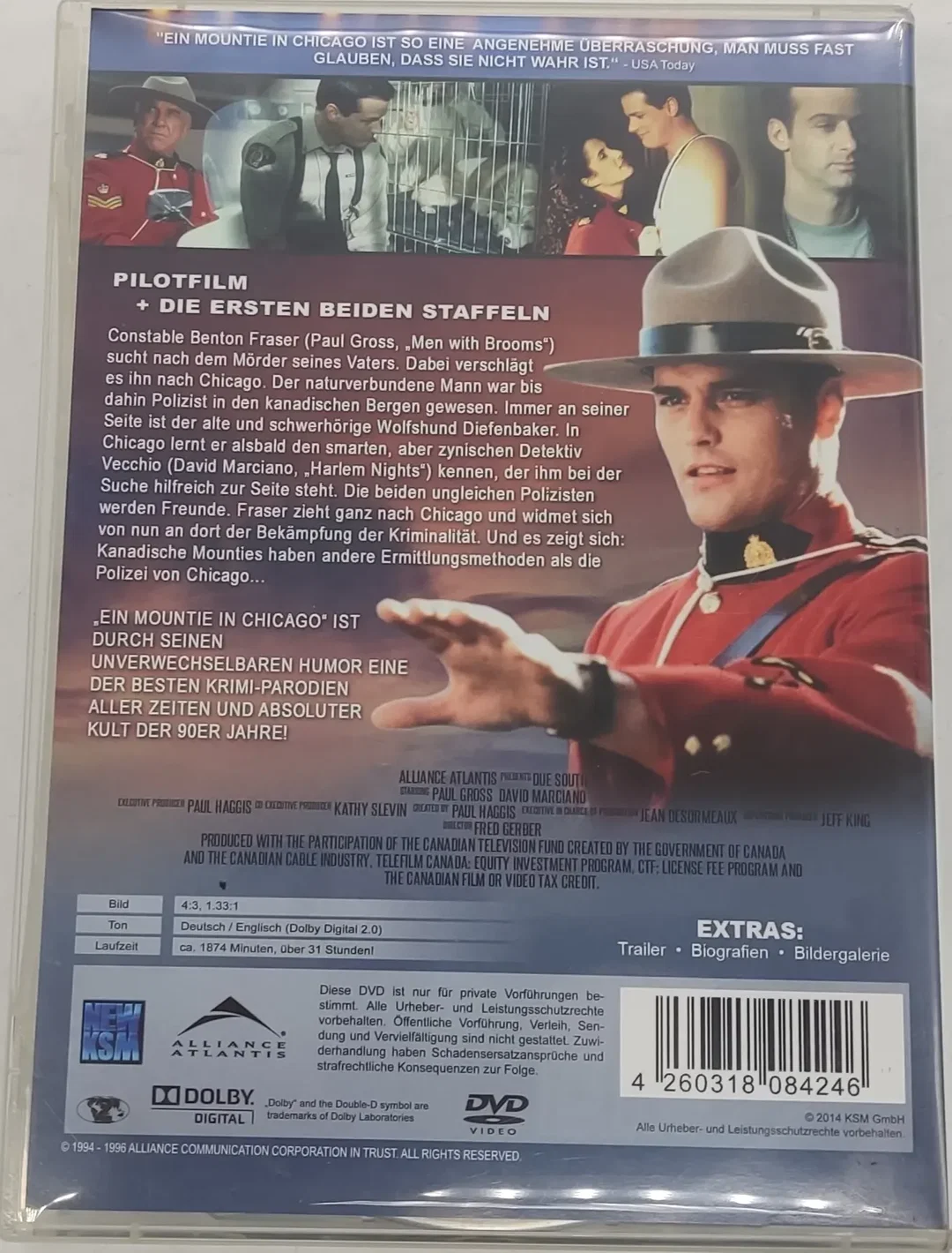 5 DVD's "Ein Mountie in Chicago"  Staffel 1&2 + Pilotfilm – Bild 3