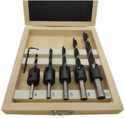 ENT European Norm Tools Holzbohrer 6-tlg. Bohrer-Senker-Satz Nr. 26514  - Bild 2