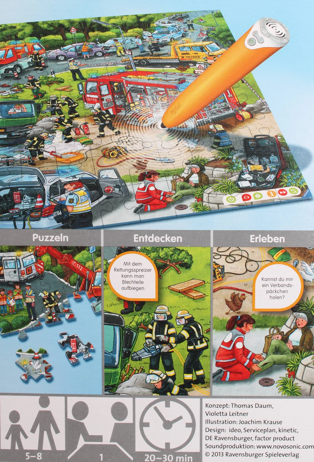 Tiptoi Puzzle von Ravensburger  – Im Einsatz (100 Teile) – Bild 2