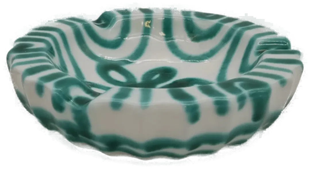 Gmundner Aschenbecher „Grün Geflammt“, Ø 16 cm - Bild 4
