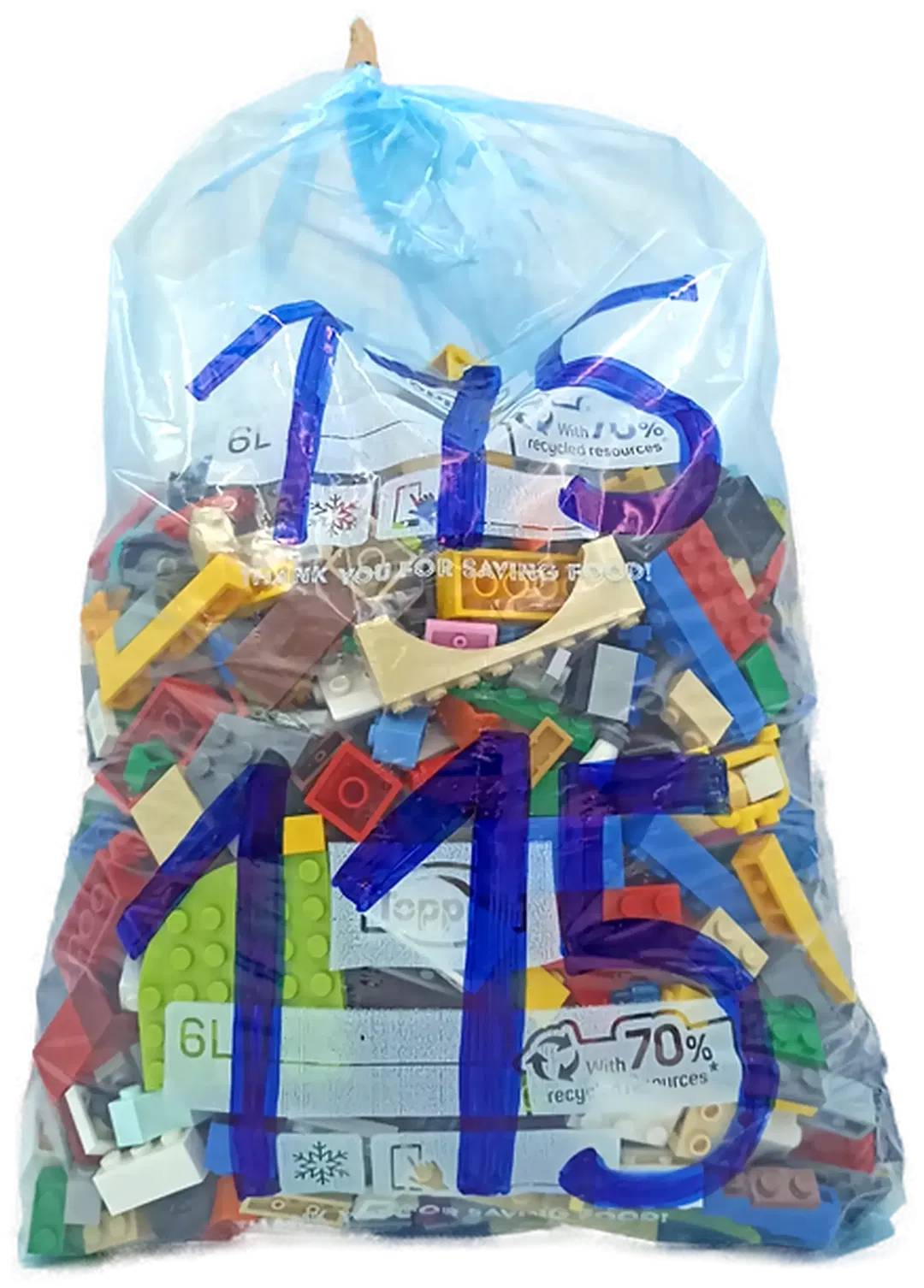 1,5 Kilo Lego Steine gemischt - Bild 1