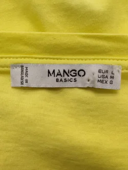 MANGO Damen T-Shirt Unifarben Gr. 40 | Zeitloses Basic - Bild 4