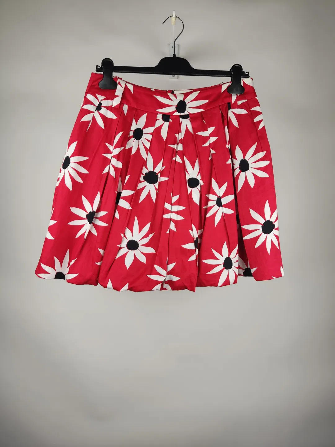 Mango Damen Sommerrock mini  rot geblümt - 40/L - Bild 4