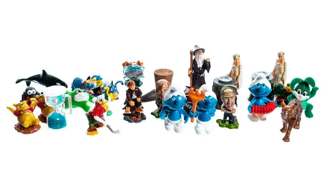 Ü-Eier Setzkastenfiguren 25 Stück "Setzkastenfiguren" gemischt mit Kiste – Bild 3