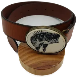 BDG Ledergürtel mit Fischmotiv - Bild 3