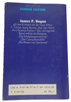 Buch Moewig Science Fiction Highlights 8 James P. Hogan x 3 - drei Romane der Kategorie 