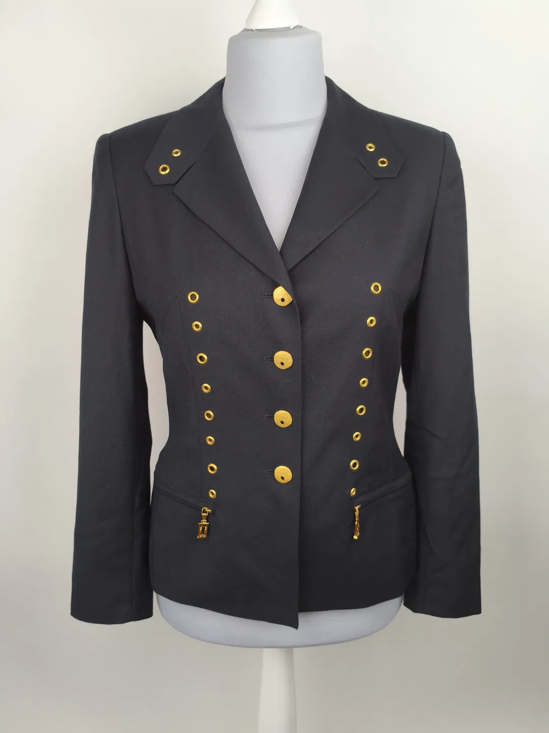 Escada Margaretha Ley Blazer Damen 100% Schurwolle, Futter: Viskose Gr. 38 - Bild 1