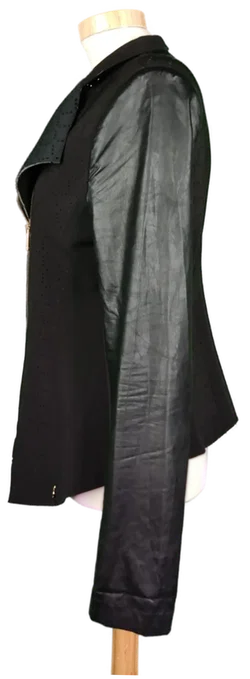 Rinascimento Damen Jacke in Lederoptik schwarz - L/40 – Vorschau 3