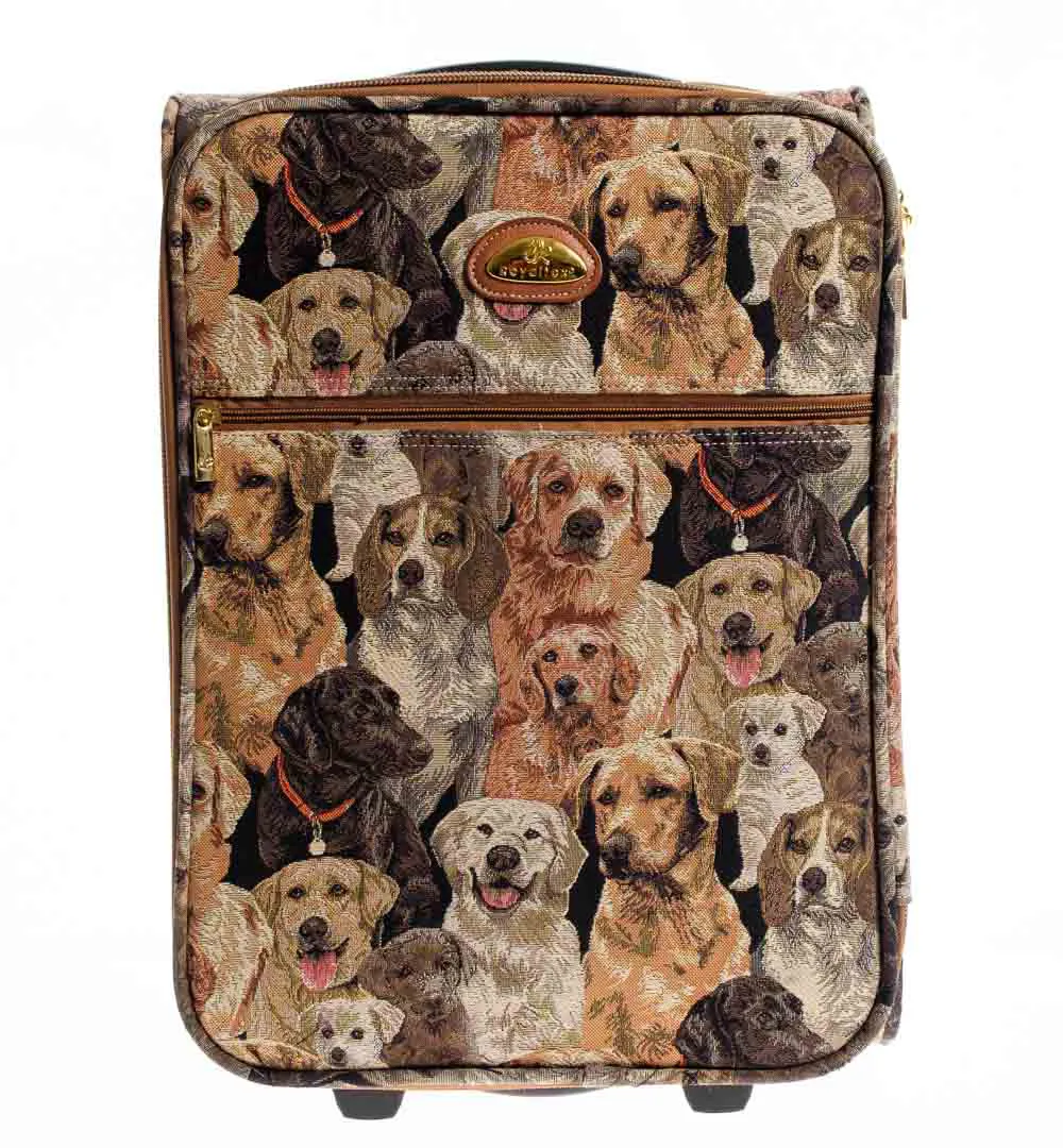 ROYALTEX Trolley / Reisekoffer mit Hundemotiv - Bild 1