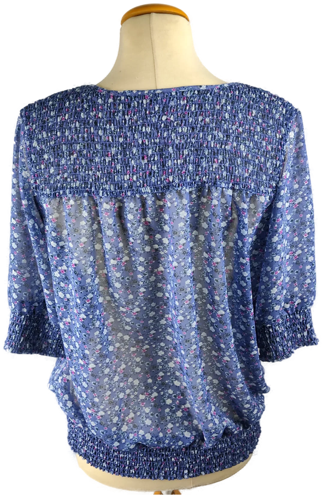 Damen-Shirt Sonstige Geblümt Polyester Gr. 42 | Frühlingsfavorit – Bild 3