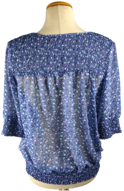 Damen-Shirt Sonstige Geblümt Polyester Gr. 42 | Frühlingsfavorit – Vorschau 3