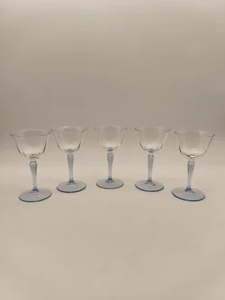 4 +1 feine Gläser, Sherrygläser, Vintage, 1950er - Bild 2