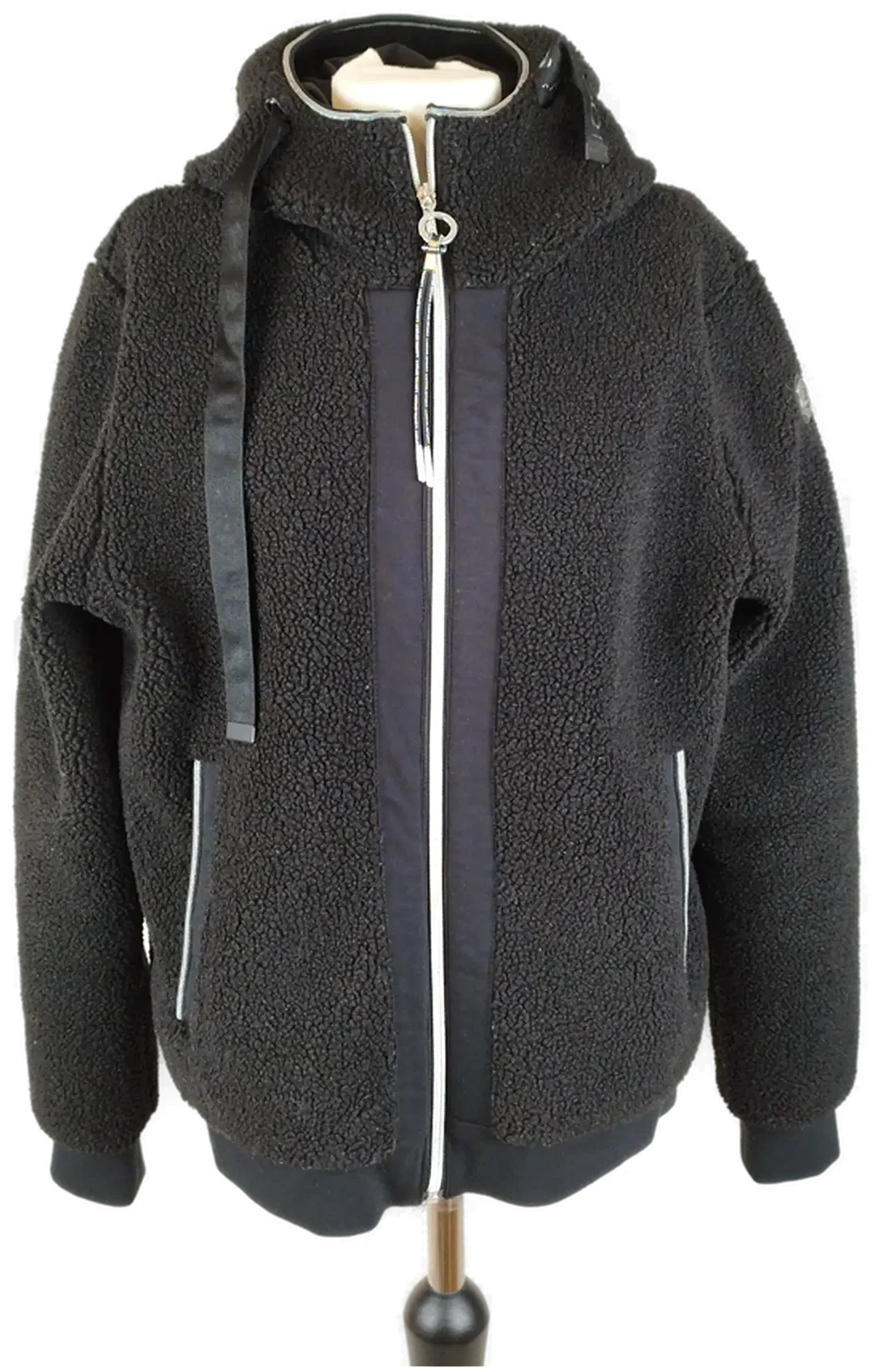 Lutha Iskoinen, Fleece Hoodie, schwarz, Gr. L  – Bild 1
