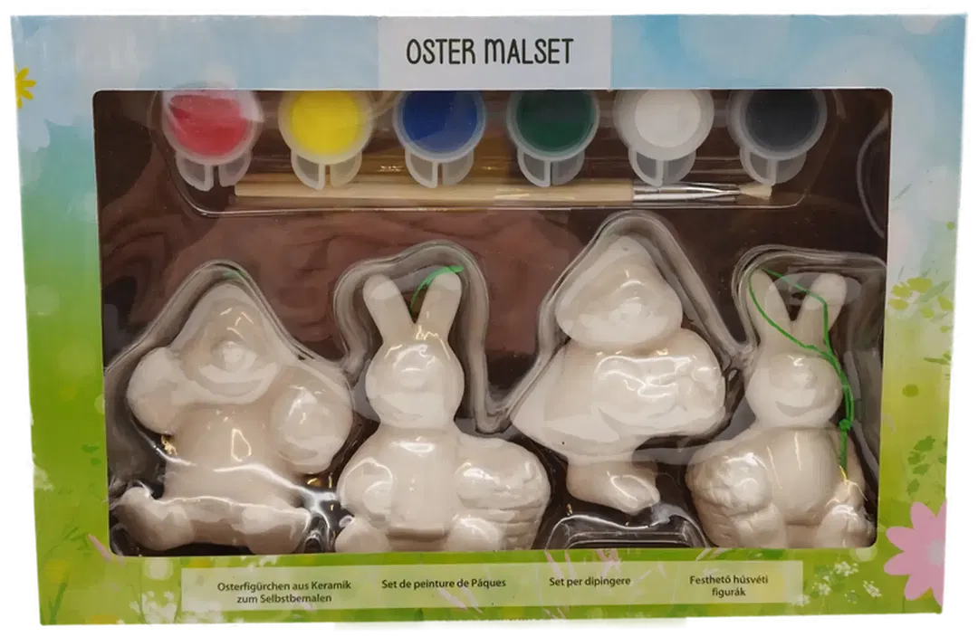 Oster-Malset Keramikfiguren Neuwertig | DIY-Osterfreude - Bild 1