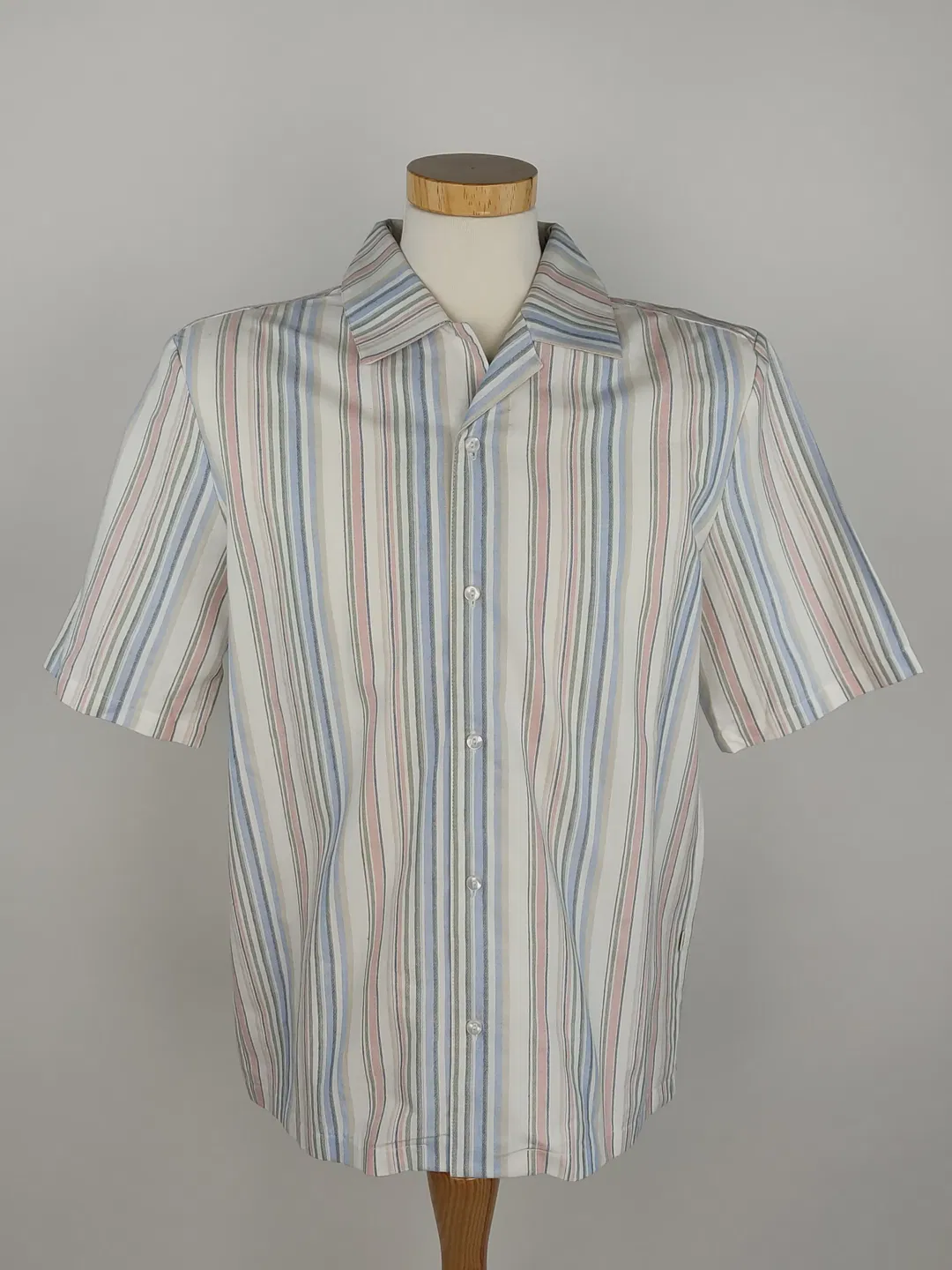 Givn Herren Kurzarmhemd gestreift - M / 48 - Bild 1