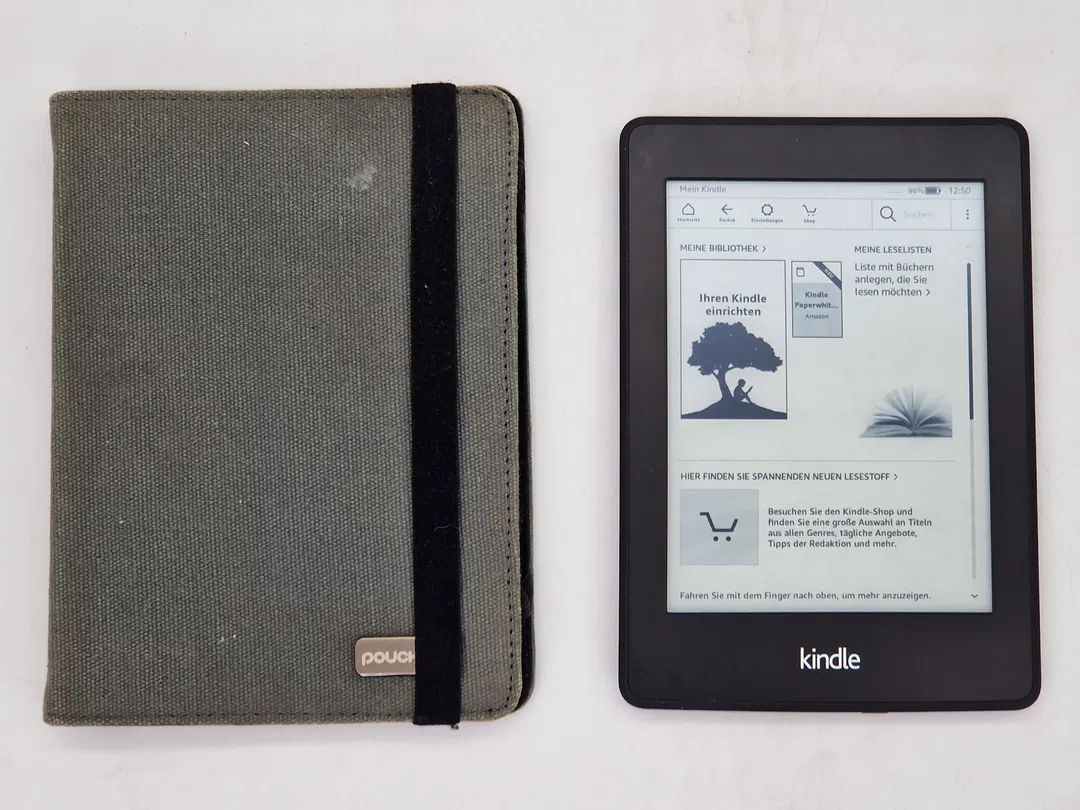 Kindle Paperwhite mit Hülle - 7. Generation - schwarz - Bild 1
