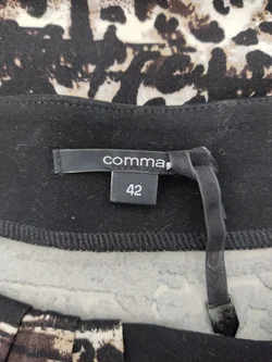 Comma Damen Leo Kleid schwarz/braun Gr. 42 – Vorschau 2