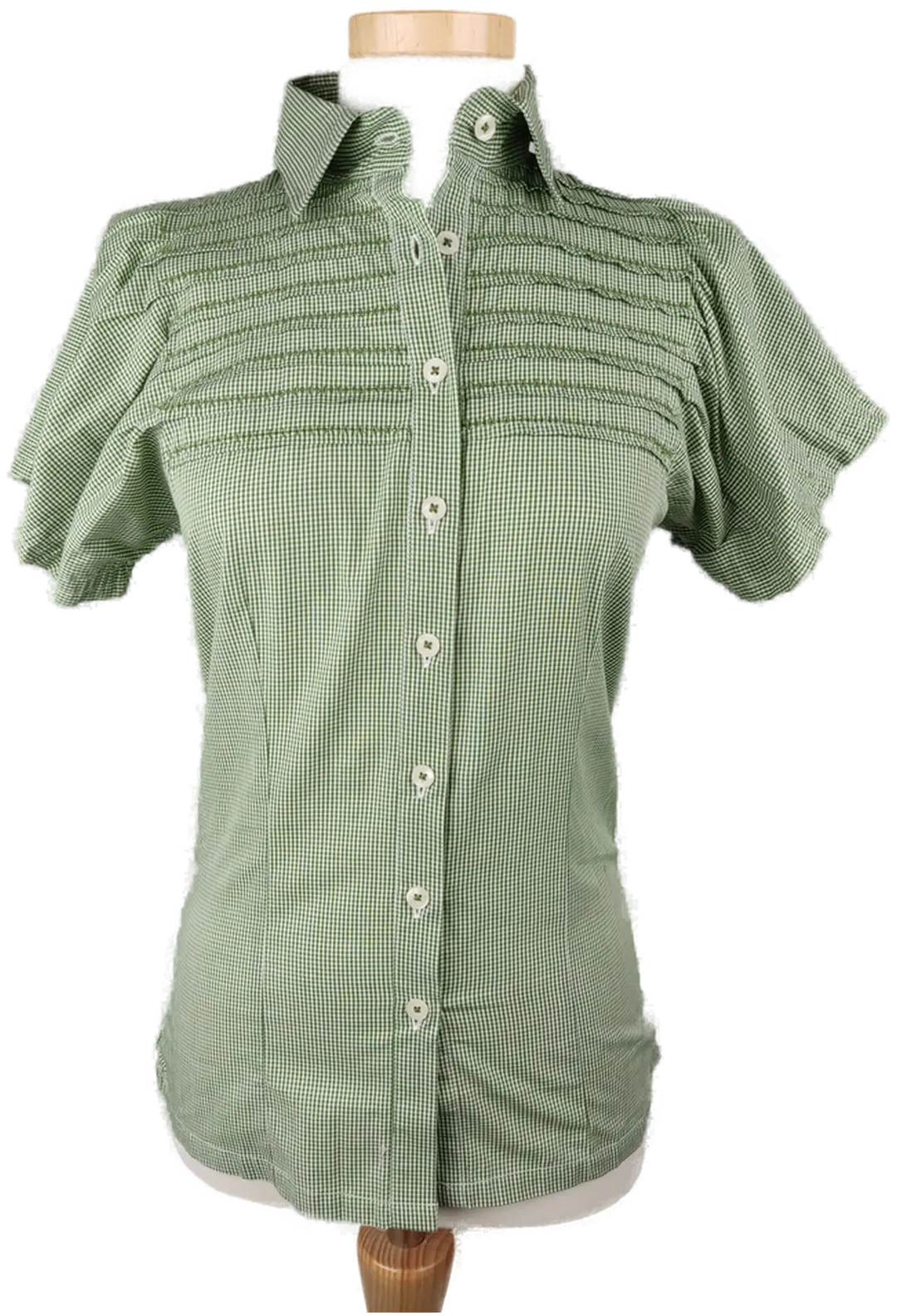 K&K Kaiserjäger Damen Trachtenbluse grün- XS/ 34 - Bild 4