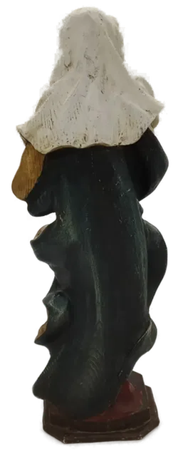 Madonna mit Kind / Marienstatue aus Holz handbemalt Höhe 46cm - Bild 3