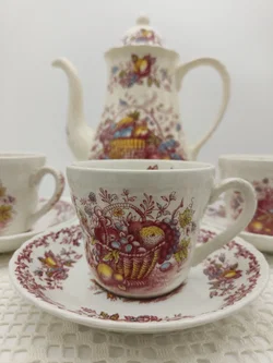 Royal Tudor 'Fruits & Flowers' Kaffee- und Teeservice Keramik | Englischer Schatz – Vorschau 11