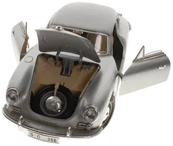 Burago Porsche 356 B – Maßstab 1:18 – Silber – Modellauto Diecast – Made in Italy - Bild 3