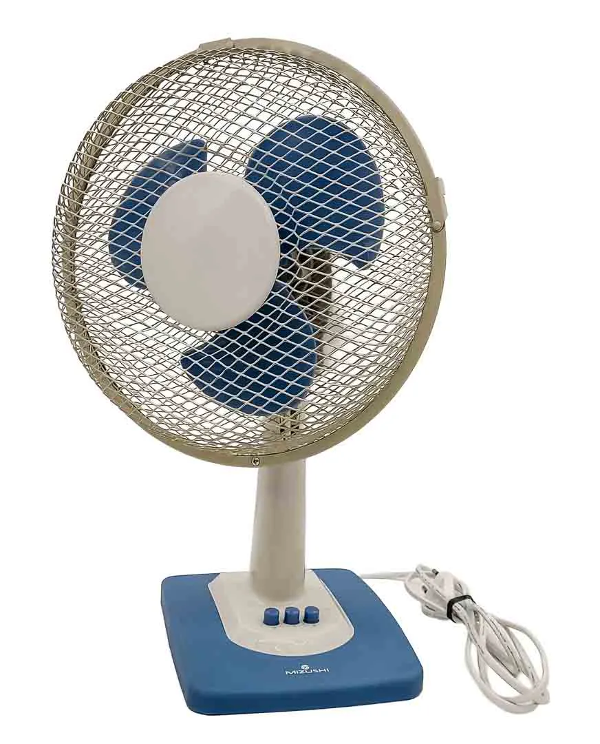 Mizushi Tischventilator Blau-Weiß – 43 cm Höhe, Oszillierend & Kraftvoll - Bild 4