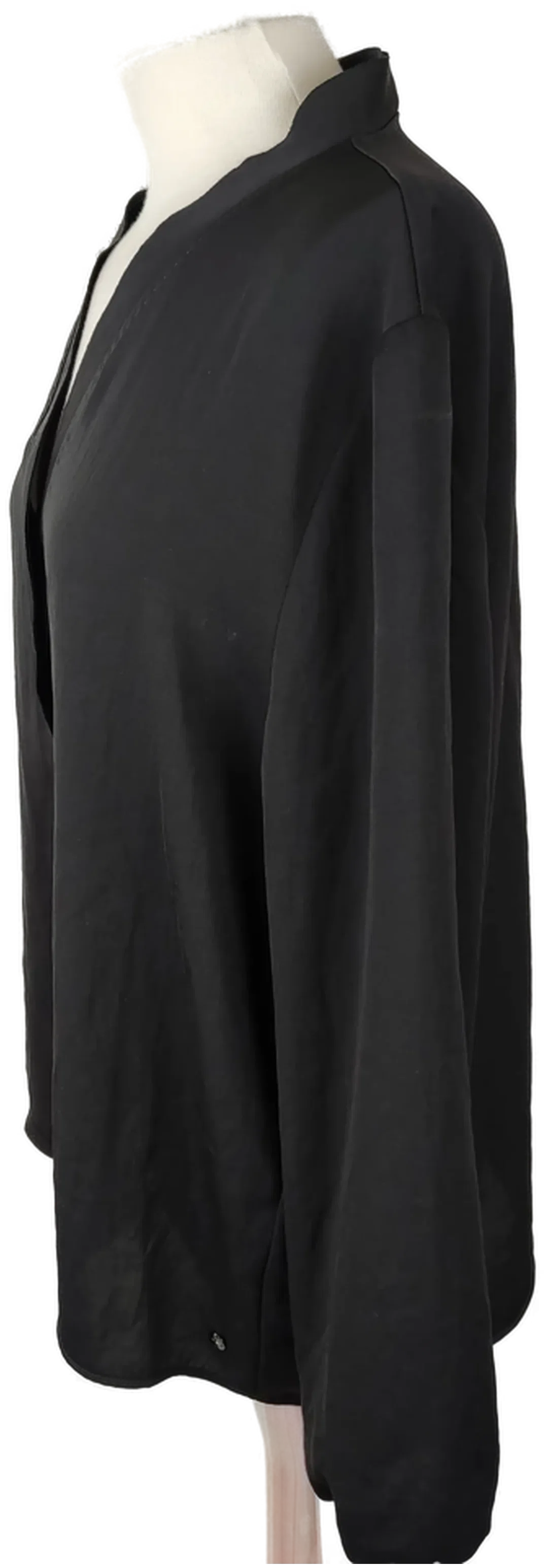 Marc Cain Bluse V-Ausschnitt Unifarben | Wie Neu – Bild 4