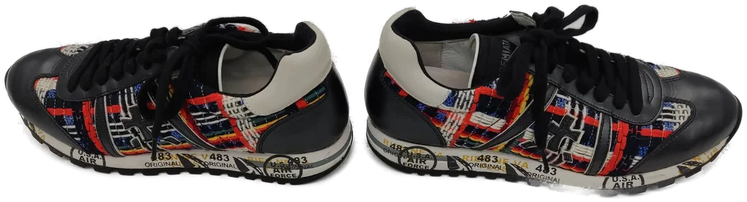 Premiata Schuhe "Sneakers" Schwarz mit Muster Gr. 38 – Bild 4