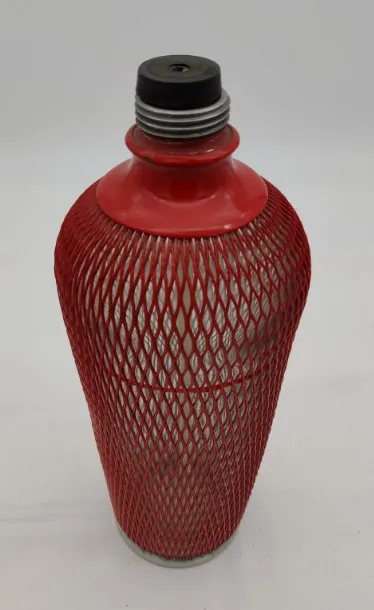 Vintage Soda Flasche Drahtnetzmantel – Bild 3