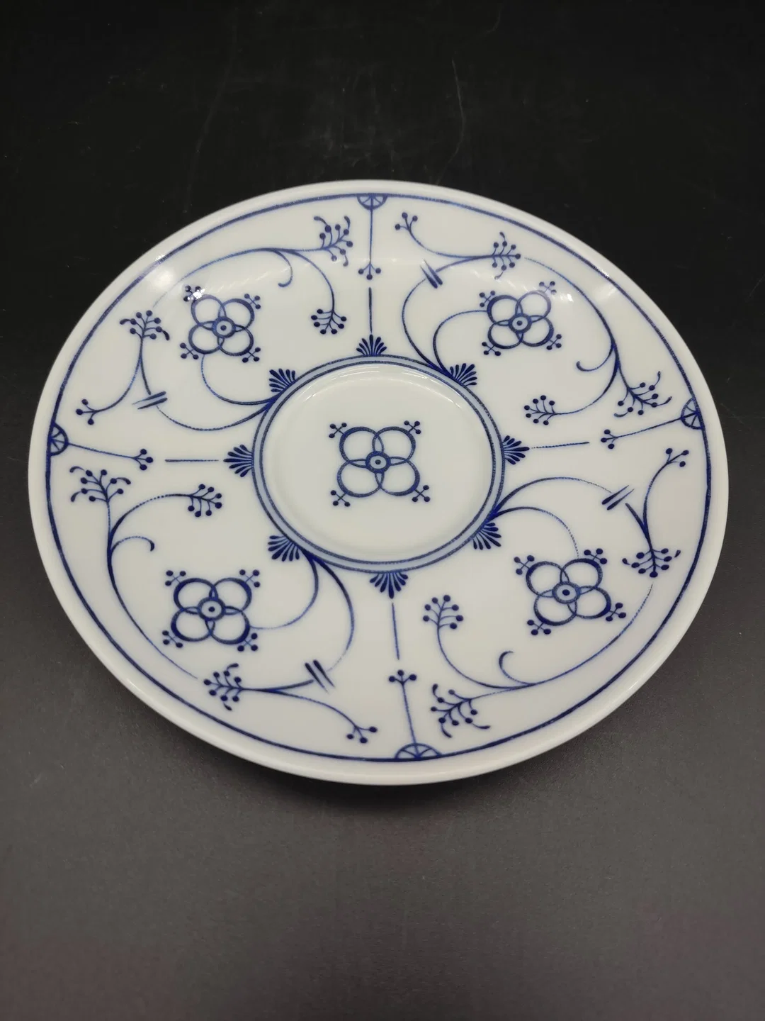 9 teiliges Service / Form Marienbad Ingres Weiss / Indisch Blau / Strohblume  – Bild 7