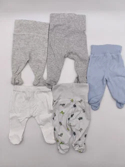 5er Set Baby Hosen, mit Füßchen, Gr. 50/56 – Vorschau 2