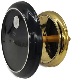 Etagere 2-Stöckig aus Metall, Schwarz/Gold – Vorschau 2