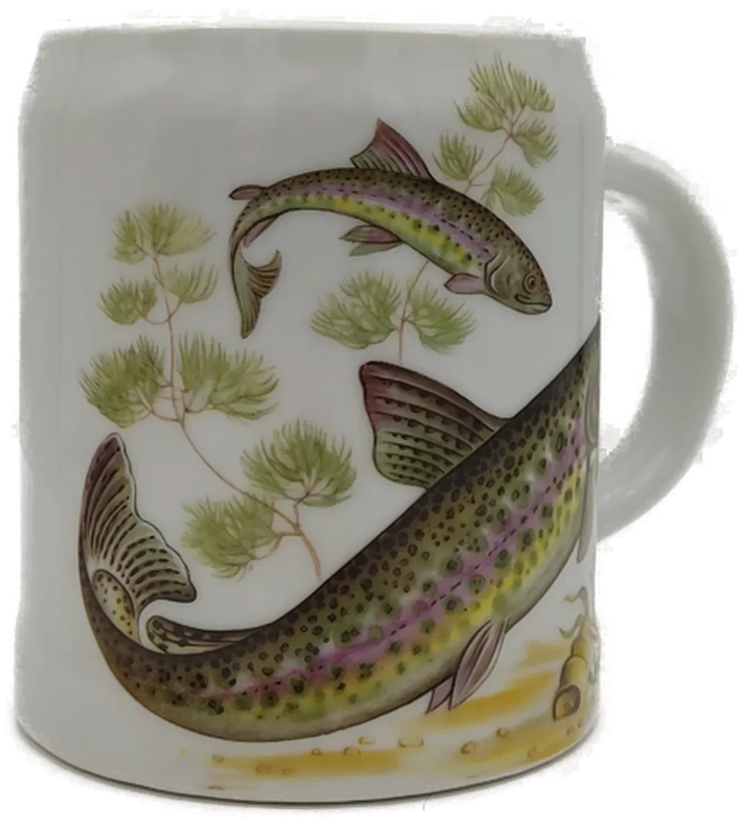 Porzellan - Bierkrug mit Fischmotiv – Bild 2